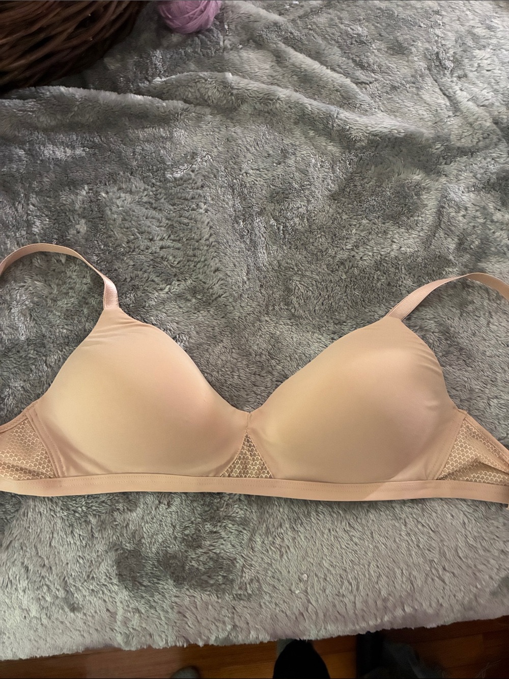 Hanes medium beige bra never worn